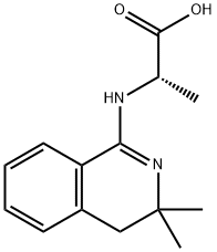 L-알라닌,N-(3,4-디하이드로-3,3-디메틸-1-이소퀴놀리닐)- 구조식 이미지