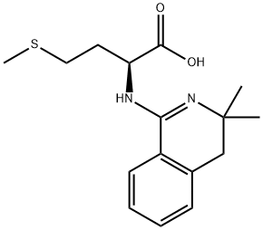 2-(3,3-DIMETHYL-3,4-DIHYDRO-ISOQUINOLIN-1-YLAMINO)-4-METHYLSULFANYLBUTYRIC ACID Structure