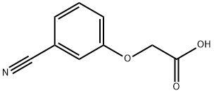 (3-시아노페녹시)아세트산 구조식 이미지