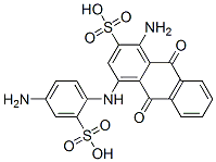1-amino-4-(4-amino-2-sulphoanilino)-9,10-dihydro-9,10-dioxoanthracene-2-sulphonic acid 구조식 이미지