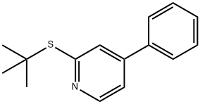 2-tert-부틸티오-4-페닐피리딘 구조식 이미지