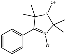 1-HYDROXY-2,2,5,5-TETRAMETHYL-4-PHENYL-3-IMIDAZOLINE-3-OXIDE 구조식 이미지