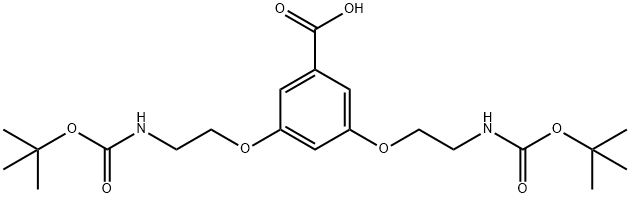 3,5-BIS[2-(BOC-AMINO)ETHOXY]-BENZOIC ACID Structure