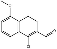 1-CHLORO-5-METHOXY-3,4-DIHYDRO-NAPHTHALENE-2-CARBALDEHYDE Structure