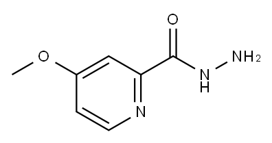 4-METHOXY-PYRIDINE-2-CARBOXYLIC ACID HYDRAZIDE 구조식 이미지