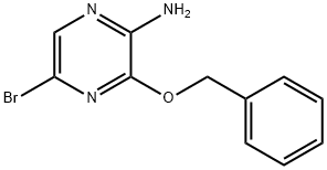 2-AMINO-3-BENZYLOXY-5-BROMOPYRAZINE Structure
