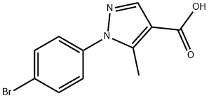 1-(4-BROMO-PHENYL)-5-METHYL-1H-PYRAZOLE-4-CARBOXYLIC ACID 구조식 이미지