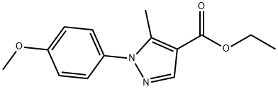 ETHYL 1-(4-METHOXYPHENYL)-5-METHYL-1H-PYRAZOLE-4-CARBOXYLATE 구조식 이미지