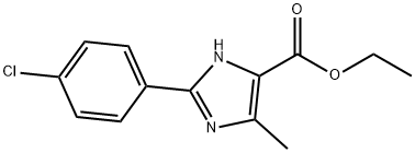 2-(4-클로로페닐)-5-메틸-3H-이미다졸-4-카르복실산에틸에스테르 구조식 이미지