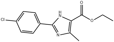 2-(4-CHLOROPHENYL)-5-METHYL-3H-IMIDAZOLE-4-CARBOXYLIC ACID ETHYL ESTER Structure