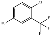 4-CHLORO-3-TRIFLUOROMETHYL-BENZENETHIOL Structure