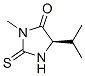 4-Imidazolidinone,3-methyl-5-(1-methylethyl)-2-thioxo-,(R)-(9CI) 구조식 이미지