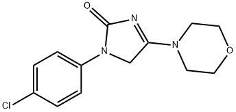 1-(4-chlorophenyl)-4-morpholin-4-yl-5H-imidazol-2-one 구조식 이미지