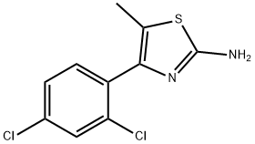 4-(2,4-Dichloro-phenyl)-5- methyl-thiazol-2-ylamine Structure