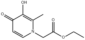 1(4H)-피리딘아세트산,3-하이드록시-2-메틸-4-옥소-,에틸에스테르(9CI) 구조식 이미지