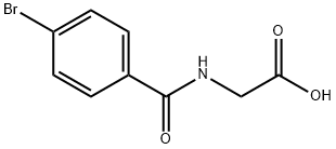 Glycine,N-(4-bromobenzoyl)- Structure
