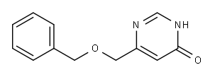 6-BENZYLOXYMETHYL-4-HYDROXYPYRIMIDINE Structure