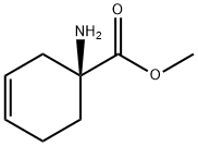 3-Cyclohexene-1-carboxylicacid,1-amino-,methylester,(1S)-(9CI) 구조식 이미지