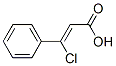 Cinnamic acid, beta-chloro-, (Z)- Structure