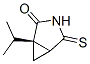 3-Azabicyclo[3.1.0]hexan-2-one,1-(1-methylethyl)-4-thioxo-,(1R)-(9CI) Structure