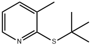 2-(tert-부틸티오)-3-메틸피리딘 구조식 이미지