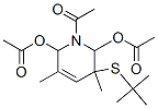 1-Acetyl-3-(tert-butylthio)-1,2,3,6-tetrahydro-3,5-dimethyl-2,6-pyridinediol diacetate 구조식 이미지