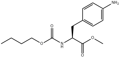 (S)-Methyl N-(butoxycarbonyl)-4-aminophenylalaninate 구조식 이미지
