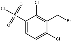 3-Bromomethyl-2,4-dichlorobenzenesulfonyl chloride Structure
