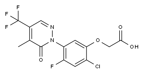 188490-07-5 2-[2-chloro-4-fluoro-5-[5-methyl-6-oxo-4-(trifluoromethyl)pyridazin-1- yl]phenoxy]acetic acid