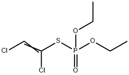 포스포로티오산S-(1,2-디클로로비닐)O,O-디에틸에스테르 구조식 이미지