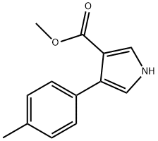 4-(4-메틸페닐)-1H-피롤-3-카르복실리산메틸에스테르 구조식 이미지