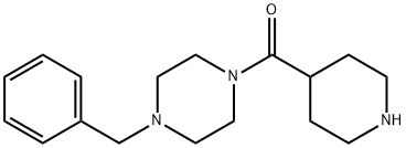 1-benzyl-4-(piperidin-4-ylcarbonyl)piperazine Structure