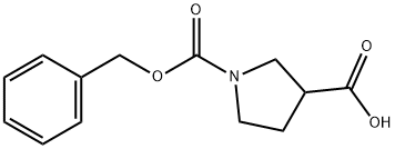1-N-CBZ-피롤리딘-3-카르복실산 구조식 이미지