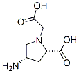 1-Pyrrolidineaceticacid,4-amino-2-carboxy-,(2S-cis)-(9CI) 구조식 이미지