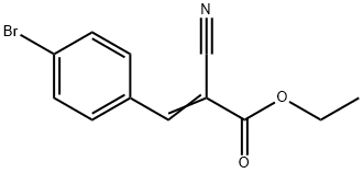 2-Propenoic acid, 2-cyano-3-(4-bromophenyl)-, ethyl ester Structure