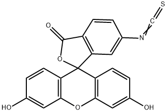 Fluorescein 6-isothiocyanate 구조식 이미지