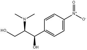 (1R,2R)-2-(N,N-Dimethylamino)-1-(p-nitrophenyl)-1,3-propanediol 구조식 이미지