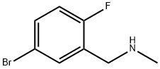 1-(5-BroMo-2-fluorophenyl)-N-MethylMethanaMine Structure