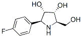 3,4-Pyrrolidinediol, 2-(4-fluorophenyl)-5-(hydroxymethyl)-, (2S,3S,4R,5R)- 구조식 이미지
