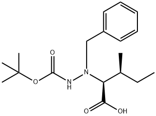 (S)-(+)-NALPHA-BENZYL-NBETA-BOC-L-HYDRAZINOISOLEUCINE 구조식 이미지