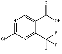 2-chloro-4-(trifluoromethyl)pyrimidine-5-carboxylic acid Structure
