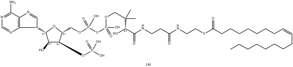 CIS-9-옥타데세노일코엔자임A리튬염 구조식 이미지