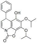 2H,6H-Oxazolo[5,4,3-ij]quinolin-2-one,  7-hydroxy-8,9-bis(1-methylethoxy)-6-phenyl- 구조식 이미지