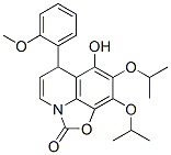2H,6H-Oxazolo[5,4,3-ij]quinolin-2-one,  7-hydroxy-6-(2-methoxyphenyl)-8,9-bis(1-methylethoxy)- Structure