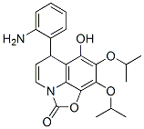 2H,6H-Oxazolo[5,4,3-ij]quinolin-2-one,  6-(2-aminophenyl)-7-hydroxy-8,9-bis(1-methylethoxy)- Structure