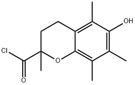 2H-1-BENZOPYRAN-2-CARBONYL CHLORIDE,3,4-DIHYDRO-6-HYDROXY-2,5,7,8-TETRAMETHYL 구조식 이미지