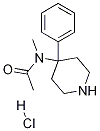 N-methyl-N-(4-phenylpiperidin-4-yl)acetamide hydrochloride Structure
