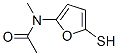 아세트아미드,N-(5-메르캅토-2-푸라닐)-N-메틸- 구조식 이미지