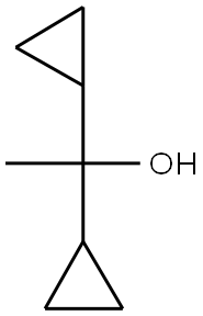 1,1-디사이클로프로필-에탄올 구조식 이미지