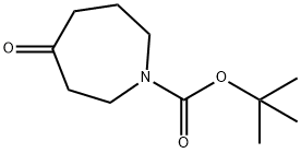 N-BOC-HEXAHYDRO-1H-AZEPIN-4-ONE 구조식 이미지